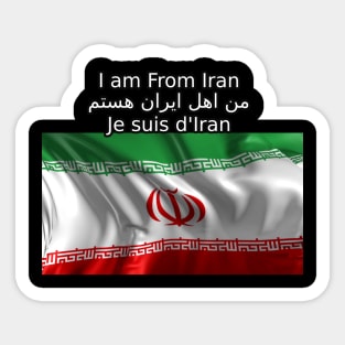 I am From Iran Sticker